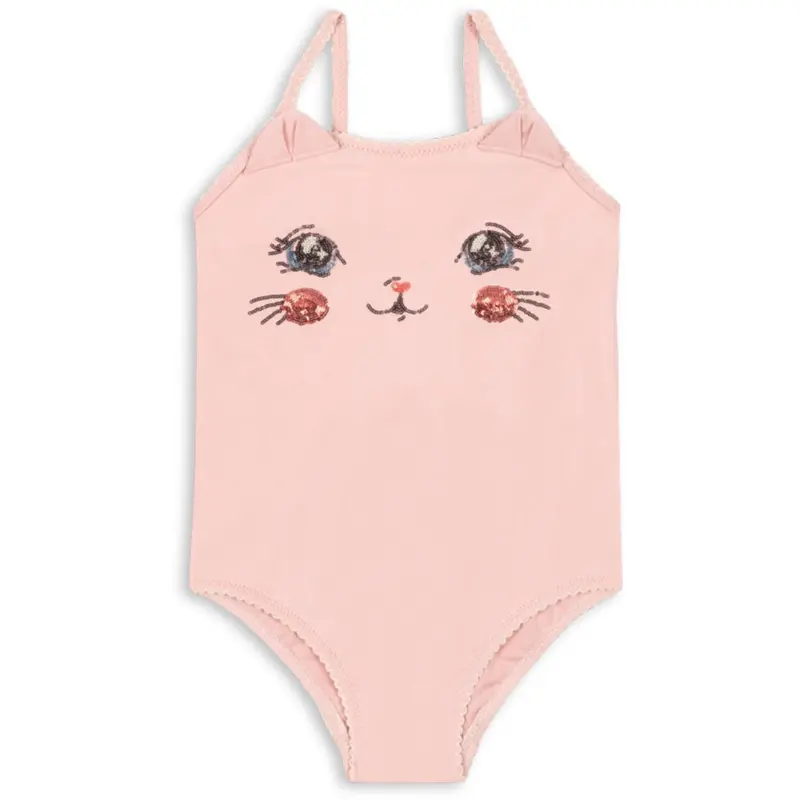 Konges Sløjd Powder Pink Kitty Badedragt Grs 1