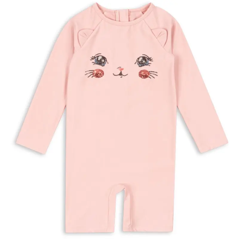 Konges Sløjd Powder Pink Kitty Badeheldragt Grs 1