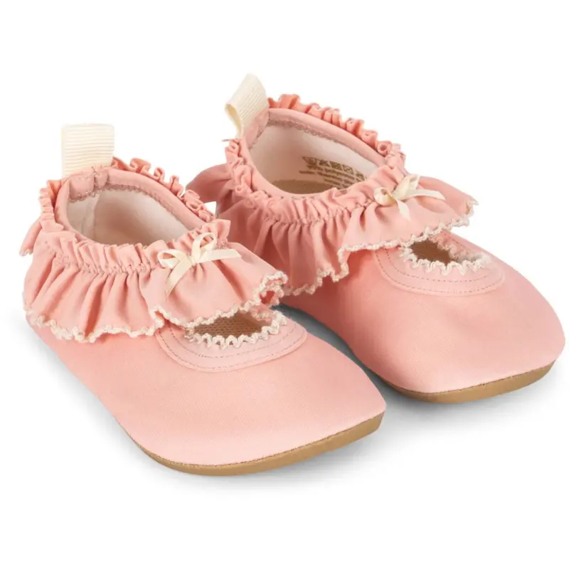 Konges Sløjd Powder Pink Kitty Flæse Badesko 1