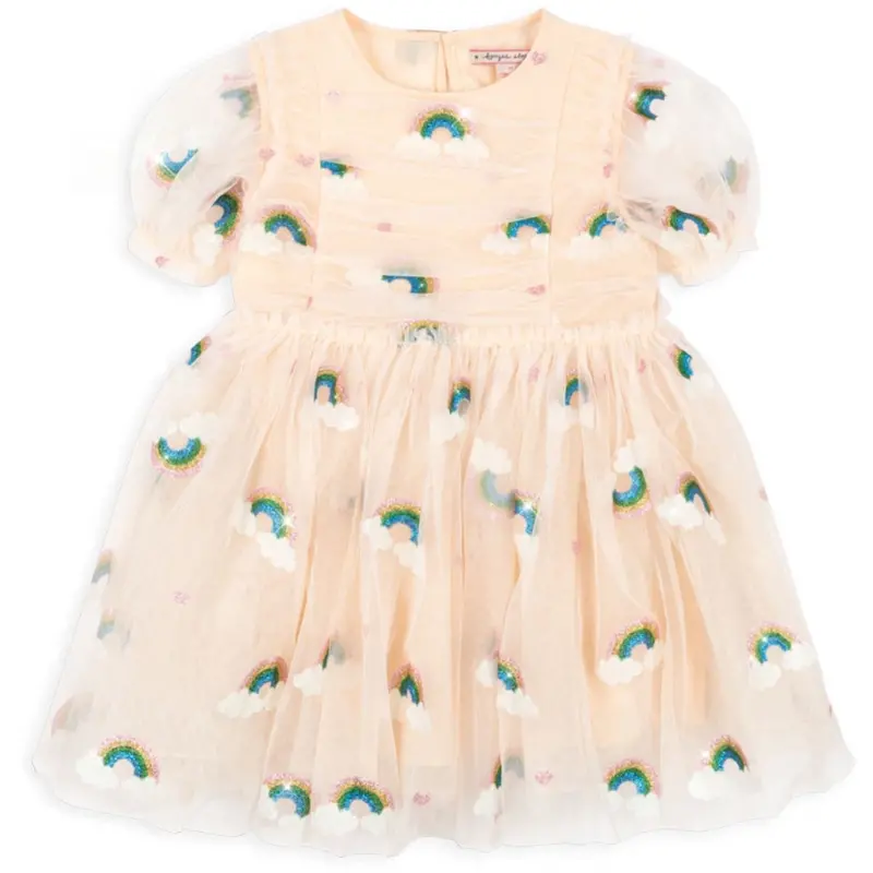 Konges Sløjd Rainbow Glitter Tullie Kjole 1