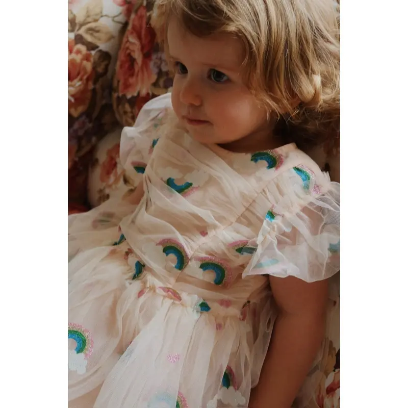 Konges Sløjd Rainbow Glitter Tullie Kjole 2