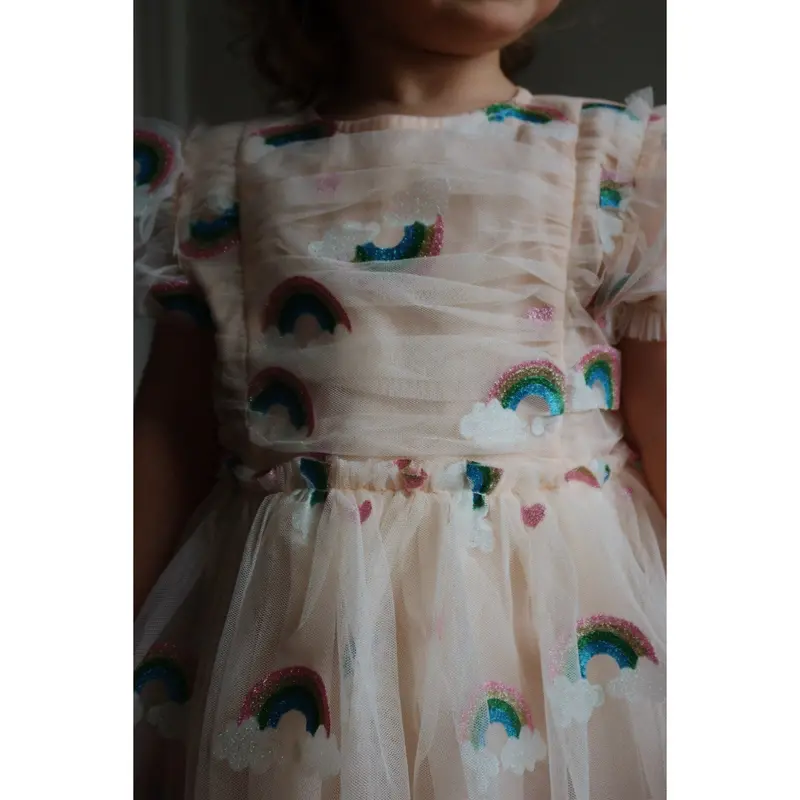 Konges Sløjd Rainbow Glitter Tullie Kjole 4