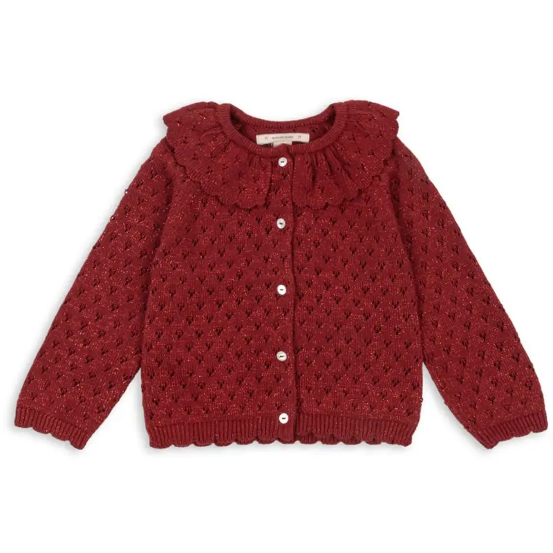 Konges Sløjd Red Dahlia Holiday Strik Cardigan 1
