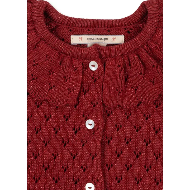 Konges Sløjd Red Dahlia Holiday Strik Cardigan 2
