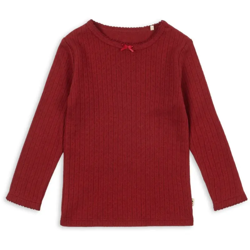 Konges Sløjd Red Dahlia Minnie Bluse Gots 1