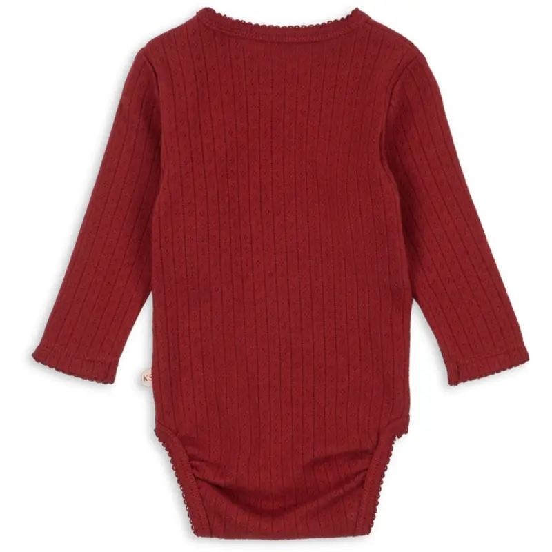 Konges Sløjd Red Dahlia Minnie Newborn Body Gots 2