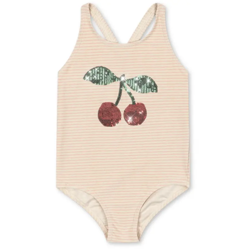 Konges Sløjd Rose Stripe Jade Badeheldragt 1