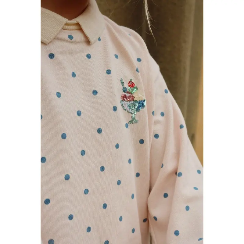 Konges Sløjd Rosewater Dot Spotty Ls Polo Gots 6