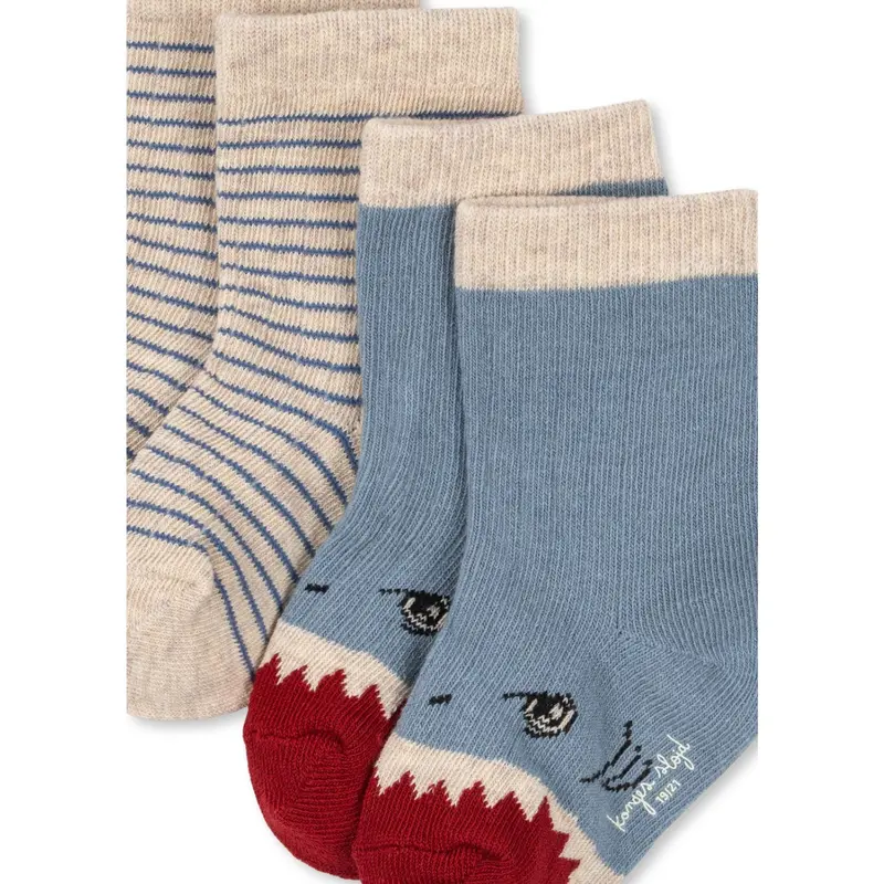 Konges Sløjd Shark 2 Pak Shark Rib Strømper 3