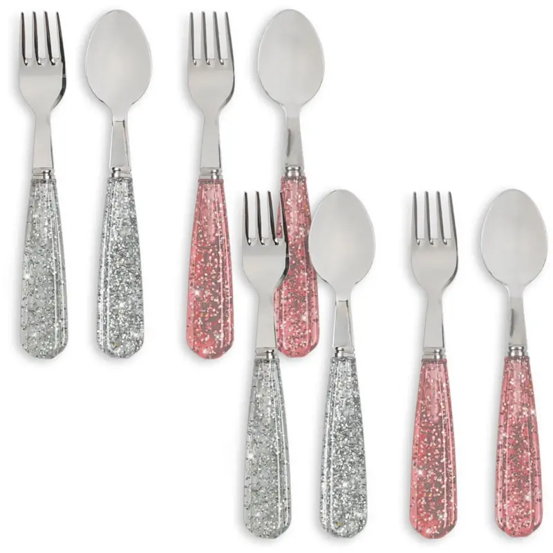 Konges Sløjd Sparkling Blush/Sparkling Blue 8 Pak Sparkly Bestik 1