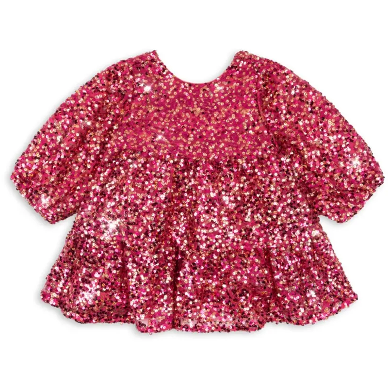 Konges Sløjd Sparkling Sangria Lila Sequins Sløjfe Kjole 1