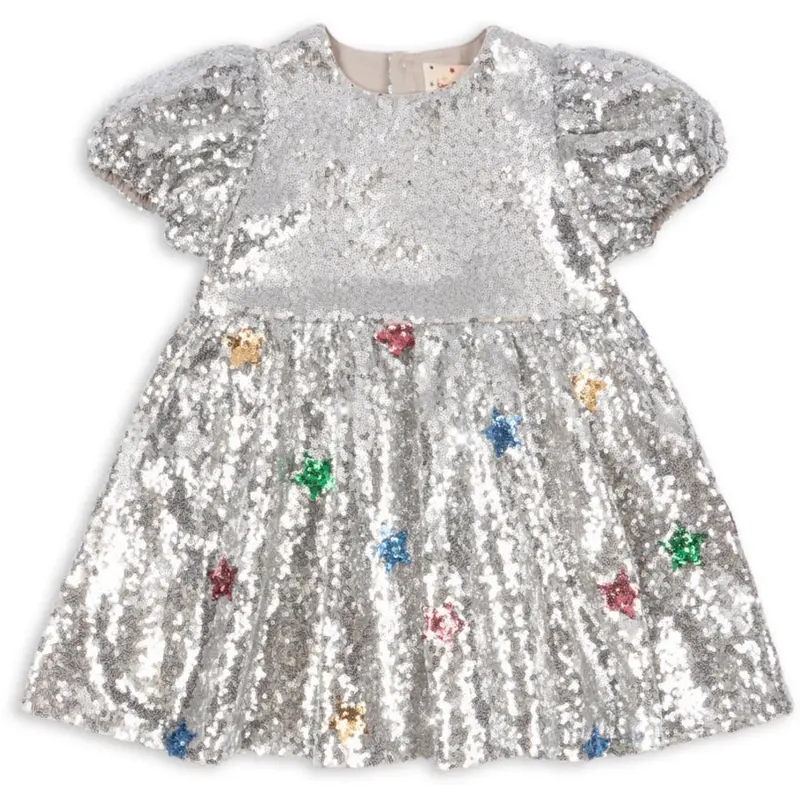 Konges Sløjd Star Sequin Silver Starla Star Dust Kjole 1