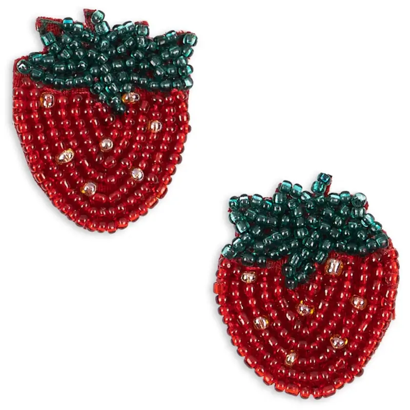Konges Sløjd Strawberry 2 Pak Strawberry Beaded Hair Clip 1