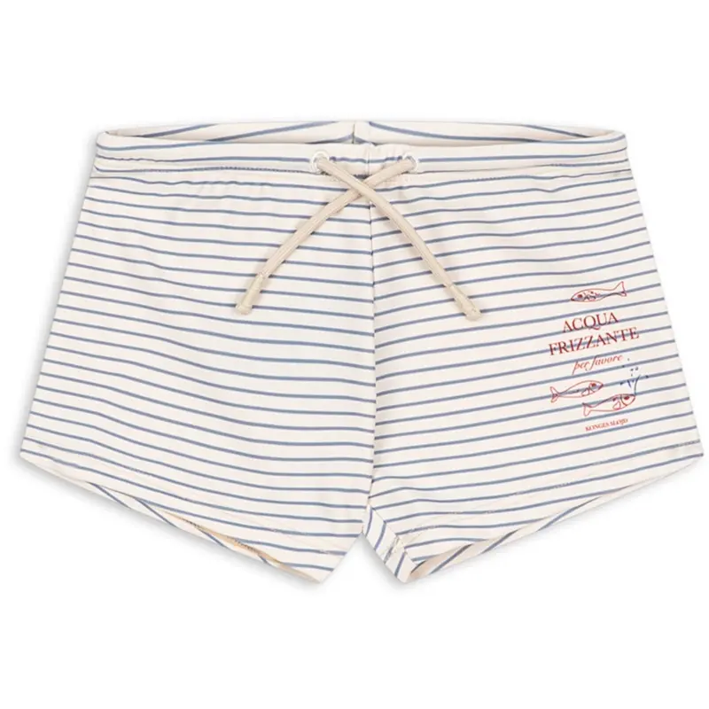 Konges Sløjd Stripe Bluie Aster Badeshorts Grs 1