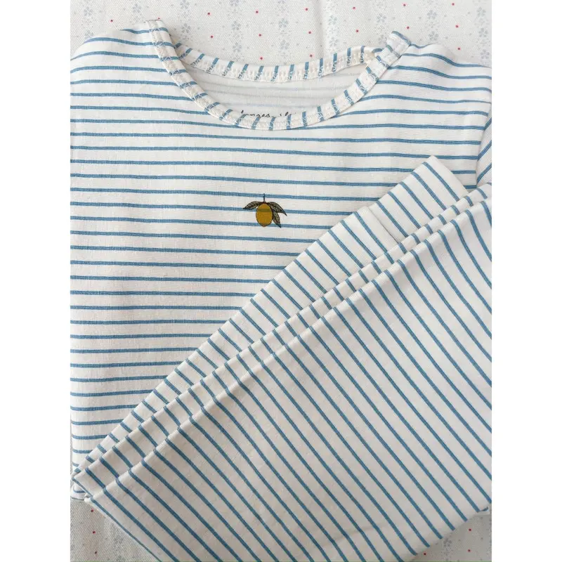 Konges Sløjd Stripe Bluie Basic Bluse Gots 2