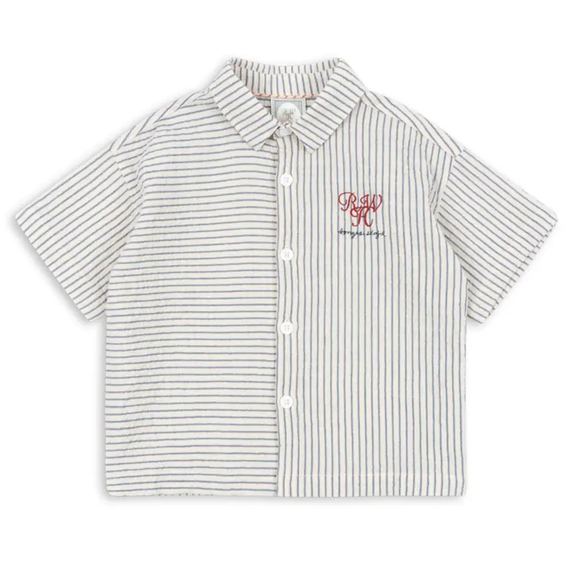 Konges Sløjd Stripe Bluie Rhw X Ks Duo Skjorte Gots 1