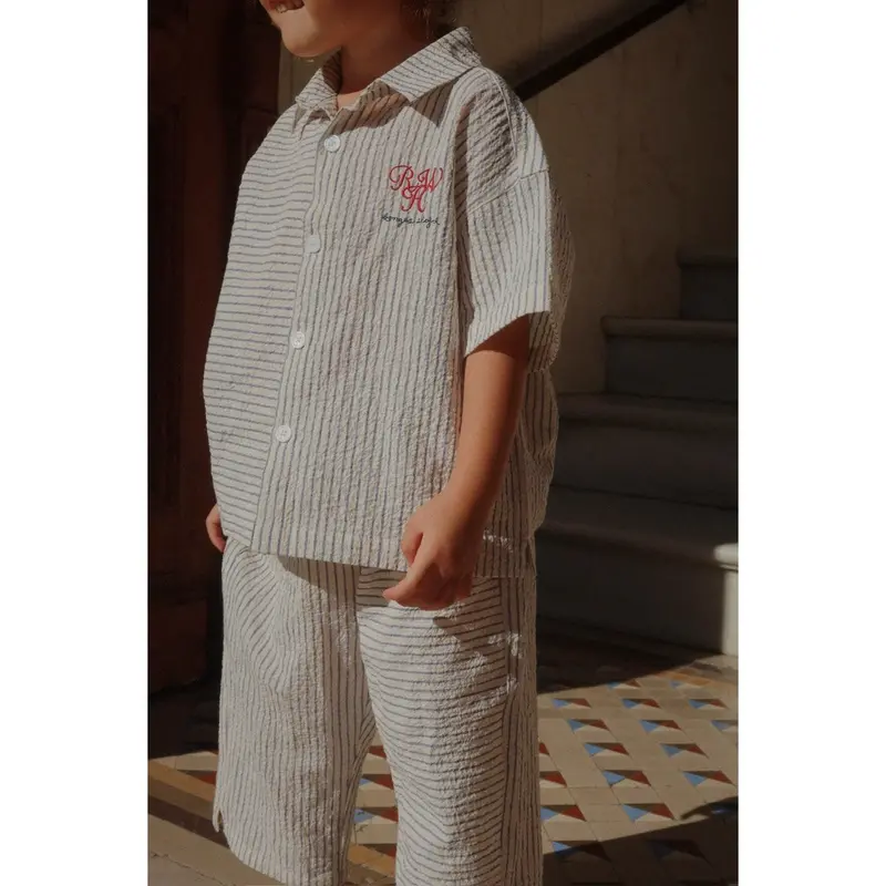 Konges Sløjd Stripe Bluie Rhw X Ks Duo Skjorte Gots 3