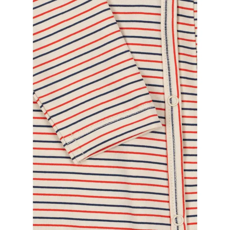 Konges Sløjd Stripe Tricolore Petit Basic Newborn Heldragt Gots 4