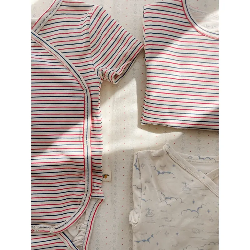 Konges Sløjd Stripe Tricolore Petit Basic Ss Body Gots 2