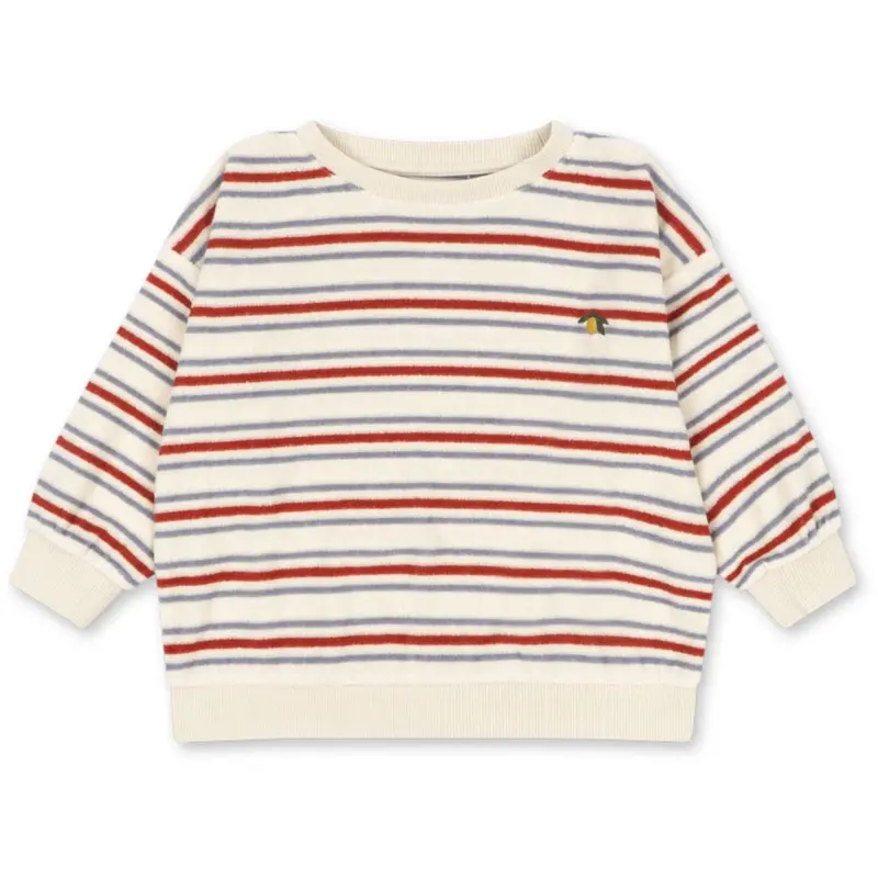 Konges Sløjd Stripe Winds Itty Rib Sweatshirt Gots 1