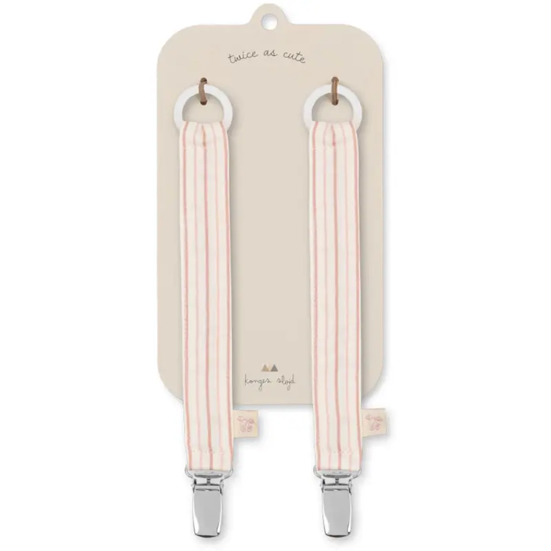 Konges Sløjd Stripie Petite Rose 2 Pak Suttesnor 2