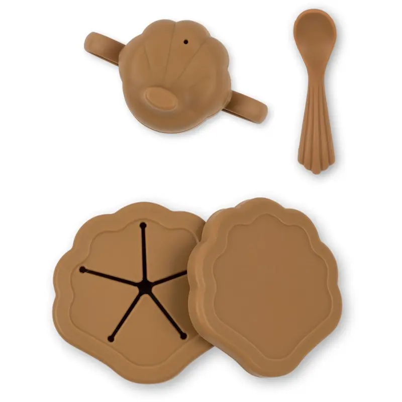 Konges Sløjd Terra Cotta Silikone Clam Sæt 1