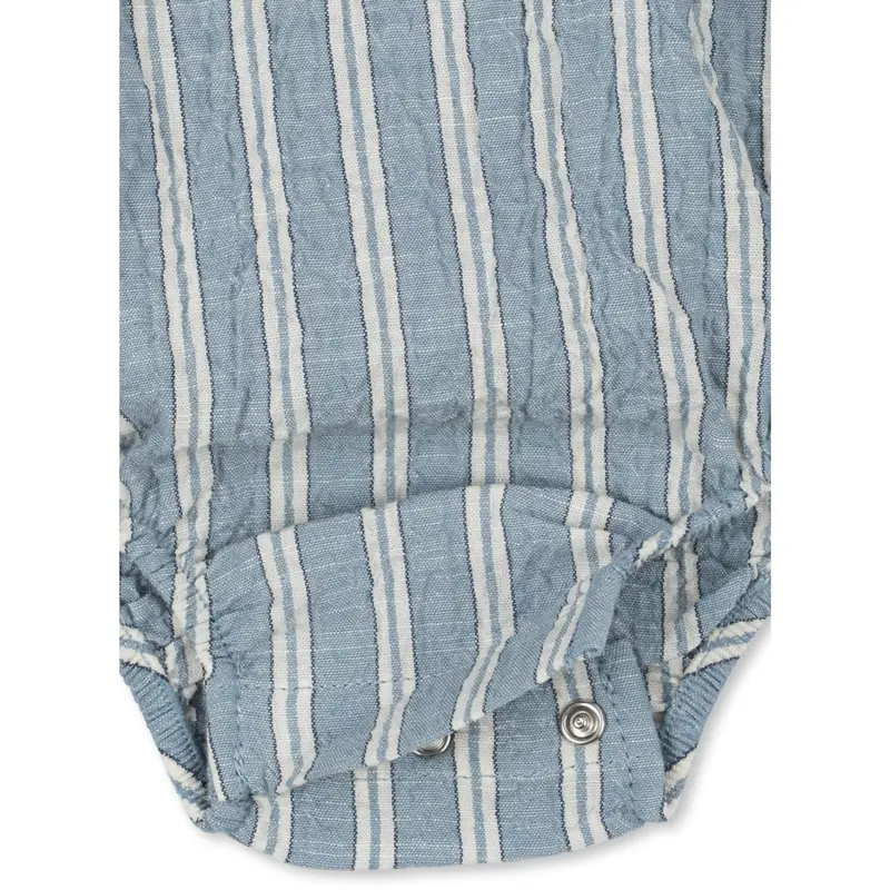 Konges Sløjd Trio Bleu Stripe Elliot Romper Gots 3