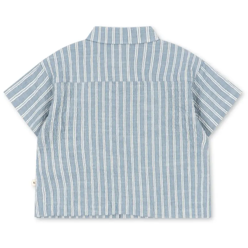 Konges Sløjd Trio Bleu Stripe Elliot Ss Skjorte Gots 4