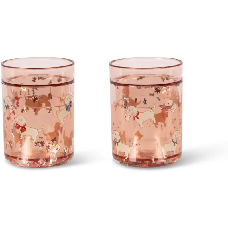 Konges Sløjd Woof Letter Rose 2 Pak Glitter Kopper 1