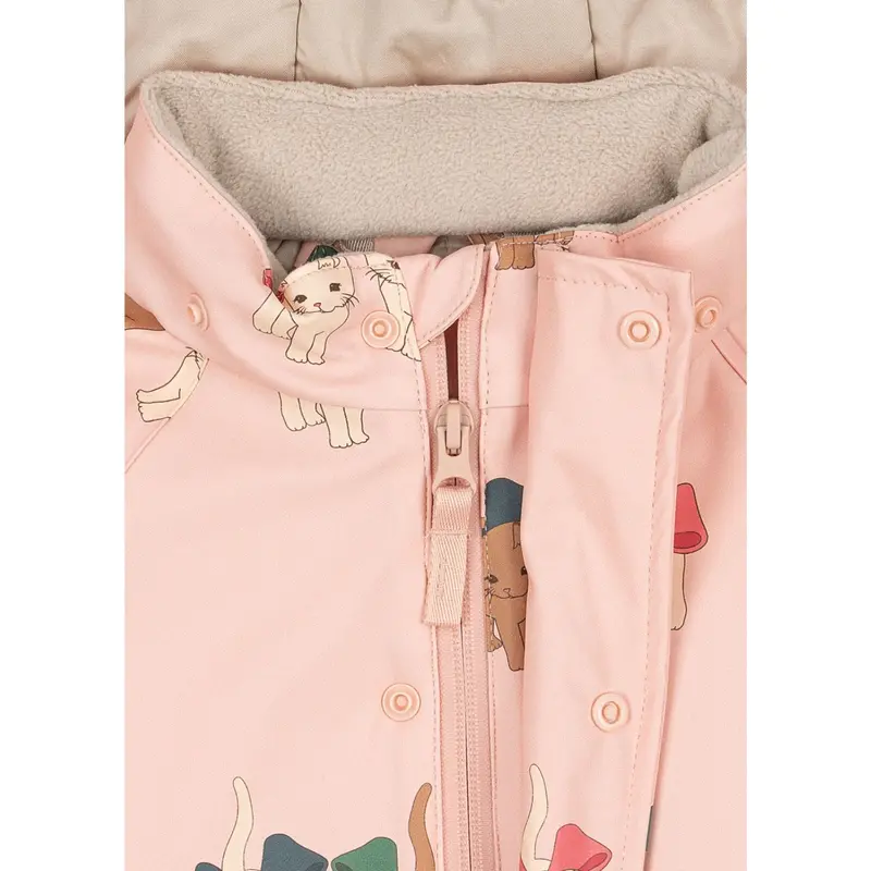 Konges Sløjd X Luksusbaby Bow Kitty Pink Rain Flyverdragt 4