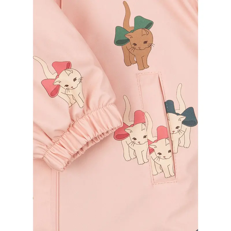 Konges Sløjd X Luksusbaby Bow Kitty Pink Rain Flyverdragt 5