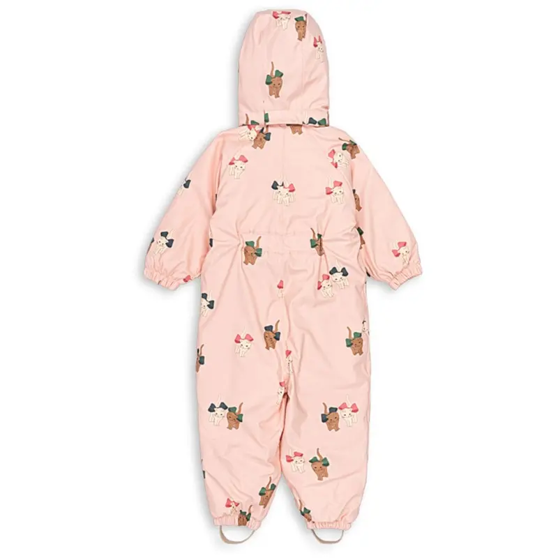 Konges Sløjd X Luksusbaby Bow Kitty Pink Rain Flyverdragt 7