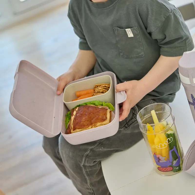 Koziol Organic Purple Grey Lunch Box Med Separat Skål Candy L Trucks 2