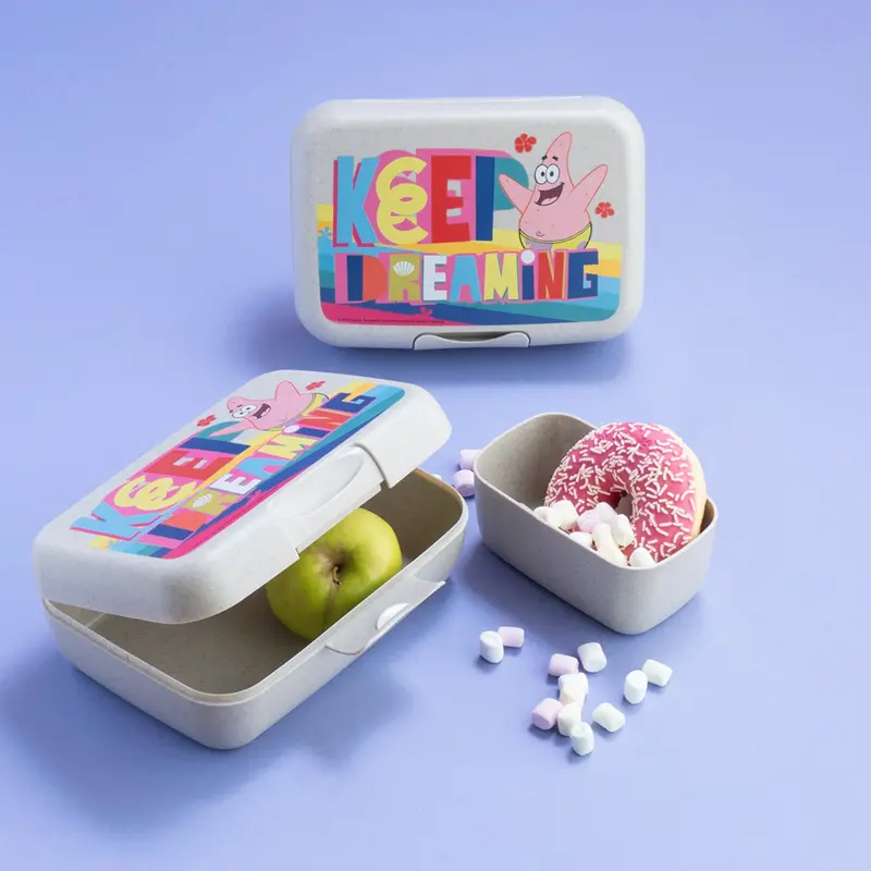 Koziol Organic Sand Lunch Box Med Separation Skål Candy L Spongebob Patrick 2