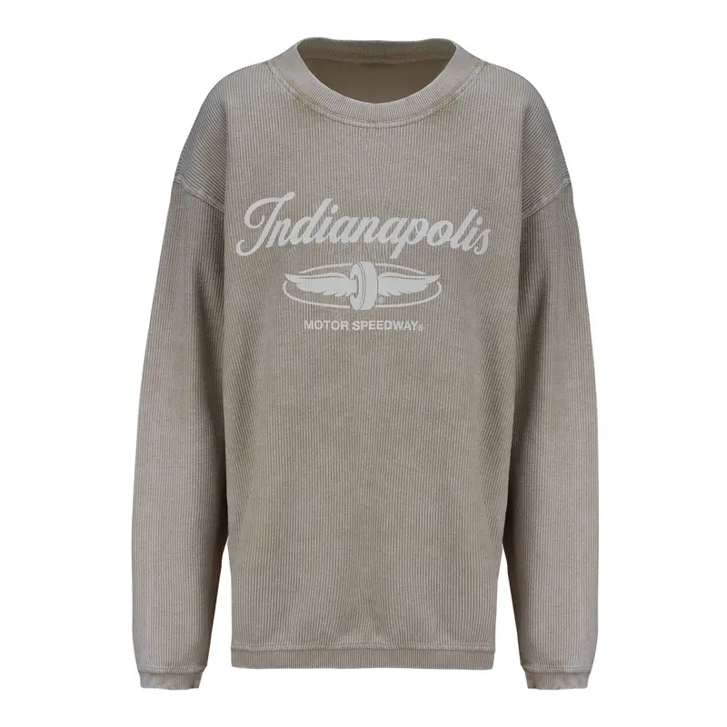 Ladies Indianapolis Motor Speedway Corded Crewneck 1