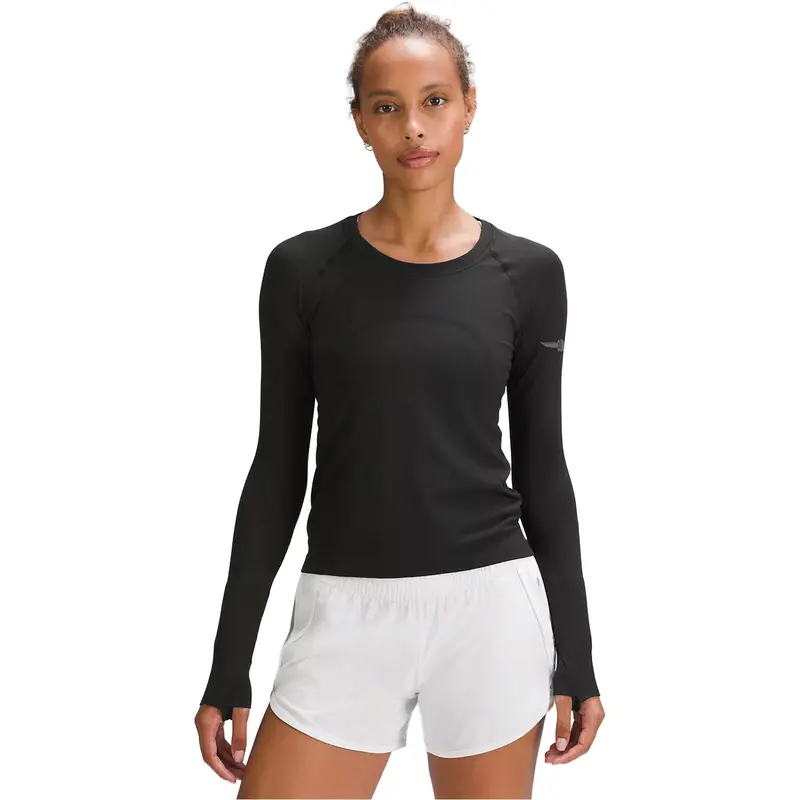 Ladies Indianapolis Motor Speedway Lululemon Swiftly Tech Cropped Long-Sleeve Shirt 2.0 1