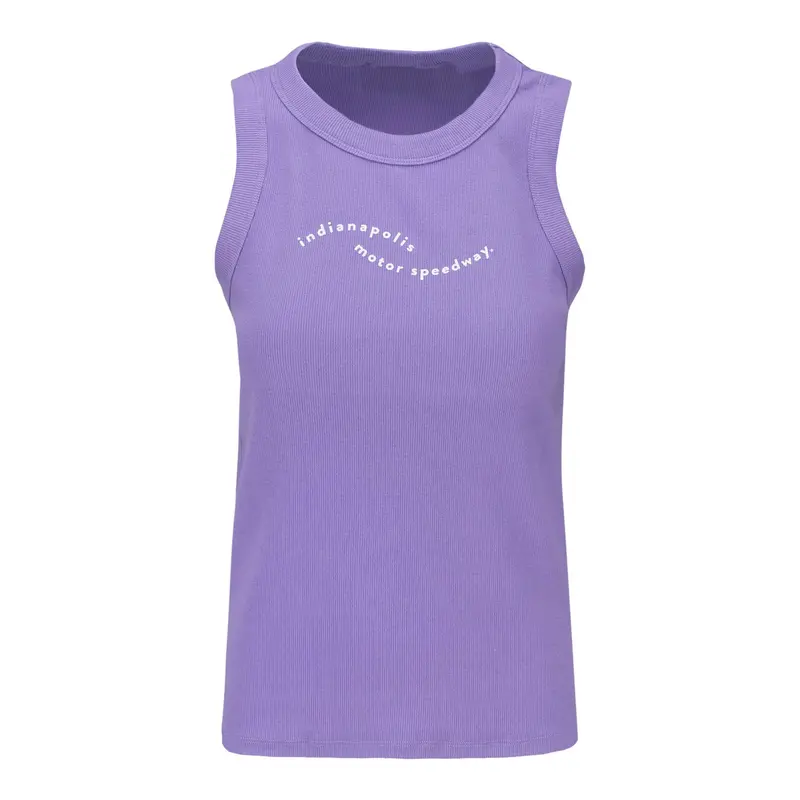 Ladies Indianapolis Motor Speedway Waves Ribbed Tank Top 1