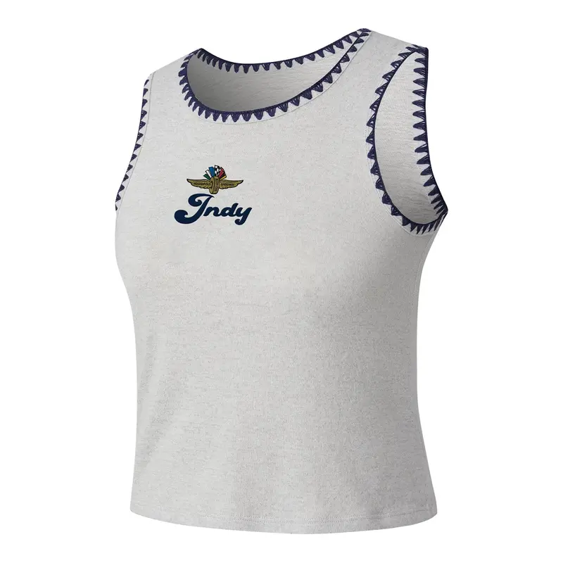 Ladies Indy Wing Wheel Flag Stitched Tank 1