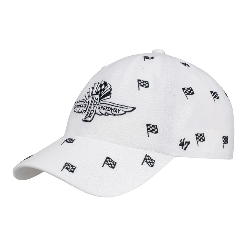 Ladies Wing Wheel Flag All Over Checkered Flag Hat 1