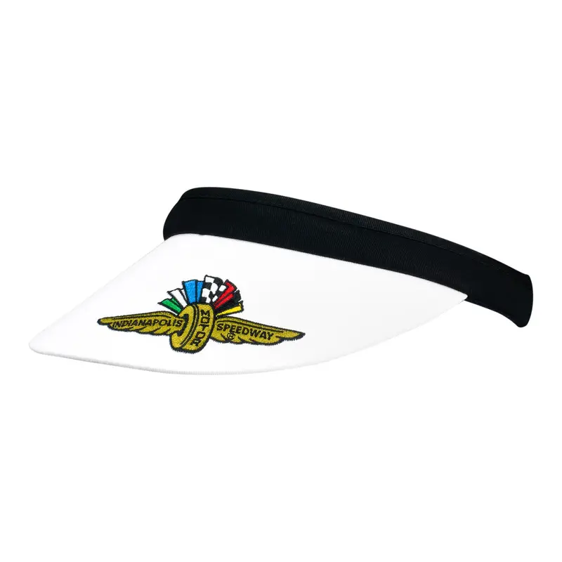 Ladies Wwf White And Checkered Visor 1