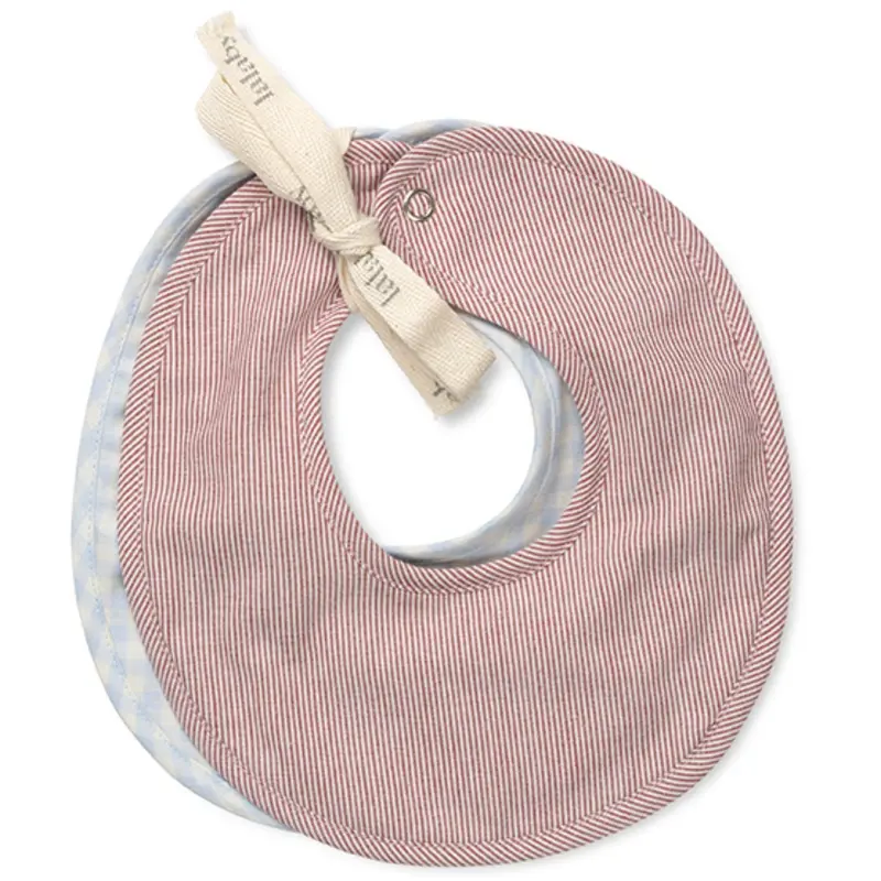 Lalaby Berry Stripe Bibi Hagesmæk 2-Pak 1