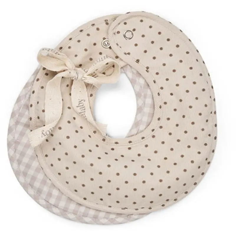 Lalaby Brown Dot 2-Pack Bibi Savlesmæk 1