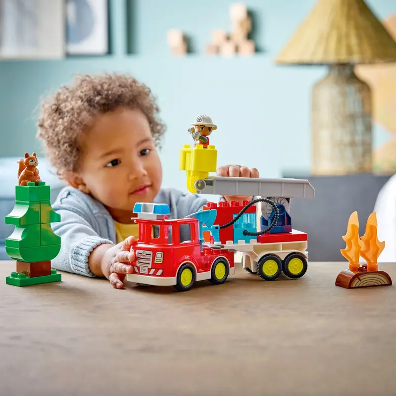 Lego® Duplo Town Brandbil Med Slange Og Brandmand 10473 2