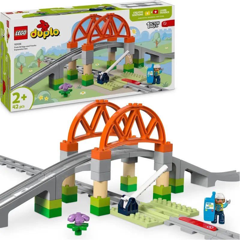 Lego® Duplo Town - Togbro Og Spor – Udvidelsessæt 10426 2