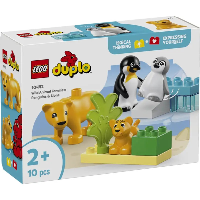 Lego® Duplo Town - Vilde Dyrefamilier: Pingviner Og Løver 10442 1