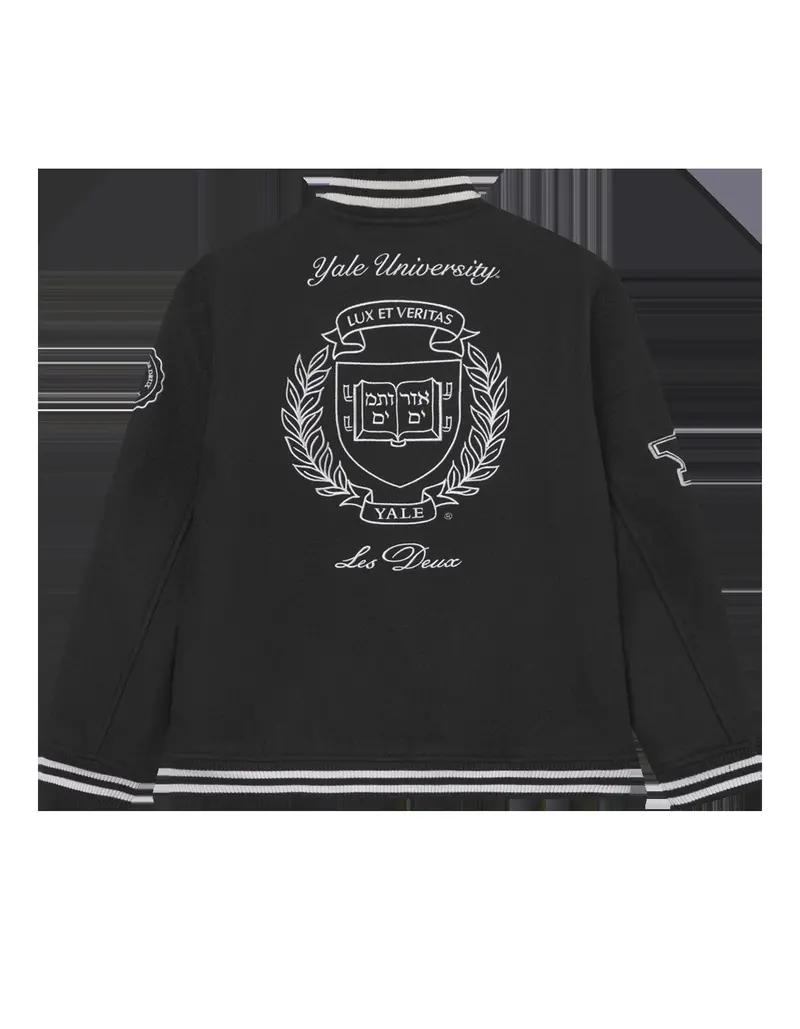 Les Deux Kids Black/Black Yale Uld Varsity Jakke Kids 4