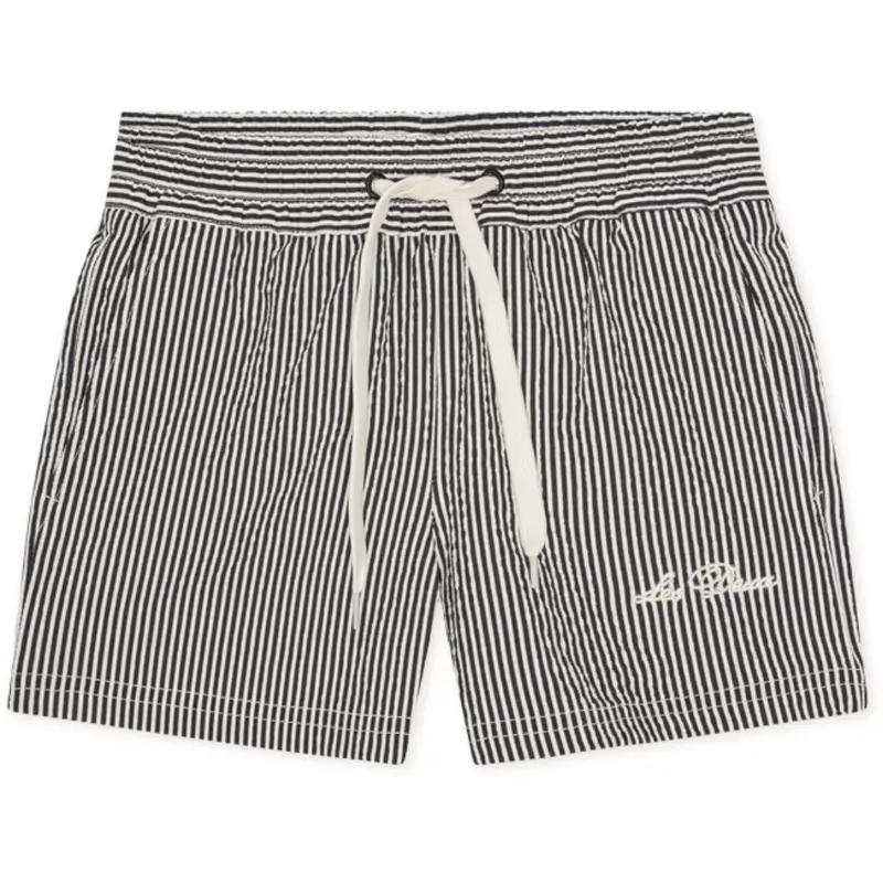 Les Deux Kids Black Stan Stripe Swim Shorts 1