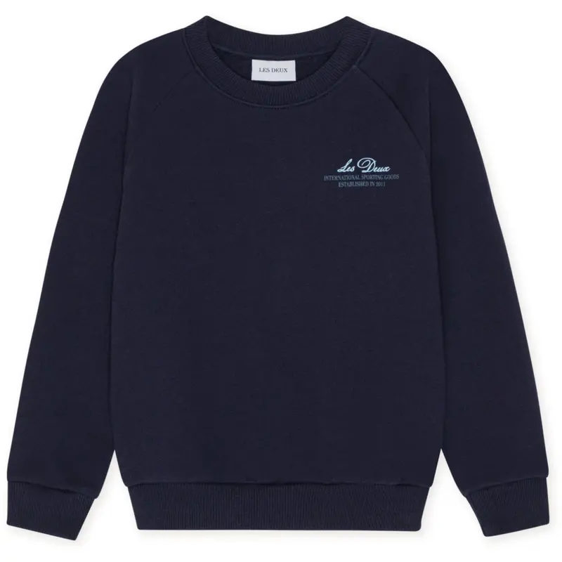 Les Deux Kids Dark Navy Globe Sweatshirt 1