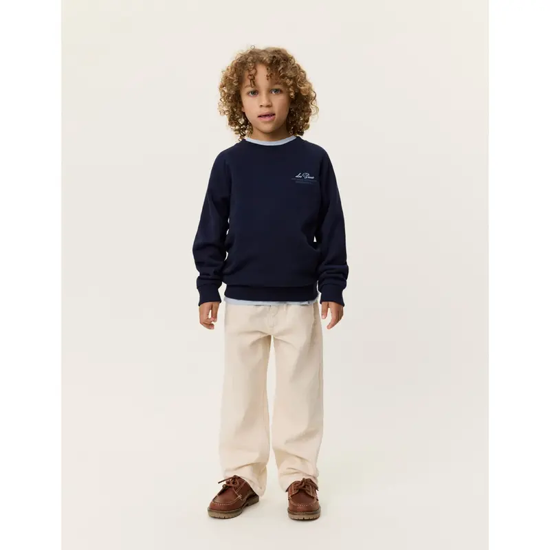 Les Deux Kids Dark Navy Globe Sweatshirt 6