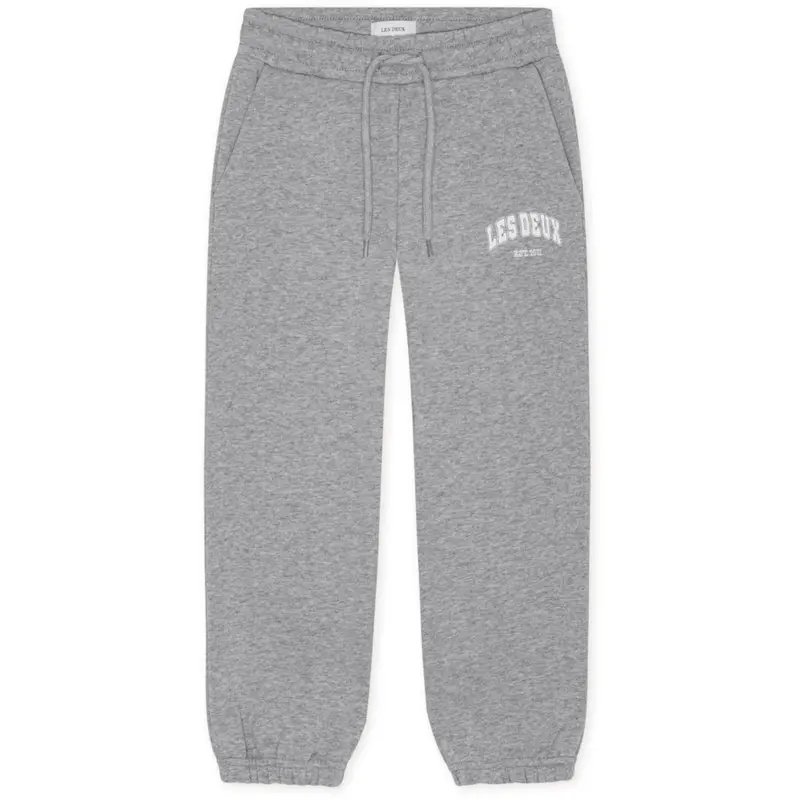 Les Deux Kids Grey Melange Hoop Sweatpants 1